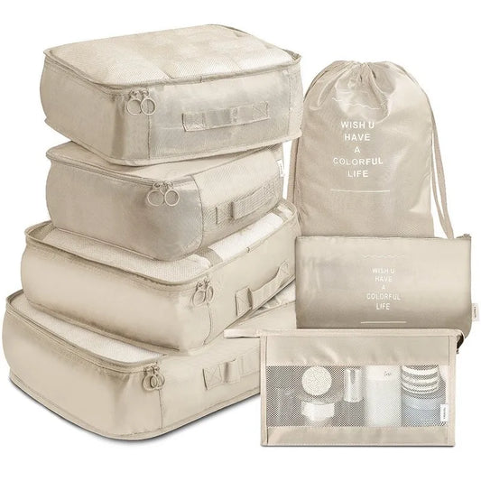 7-piece Set Travel Bag Organizer - M.Y.A.A.'S Bridal Party Collection